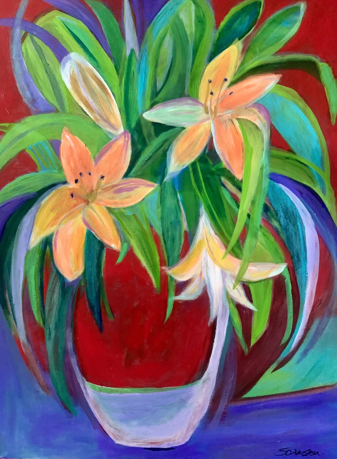 White flowers Anne Samson