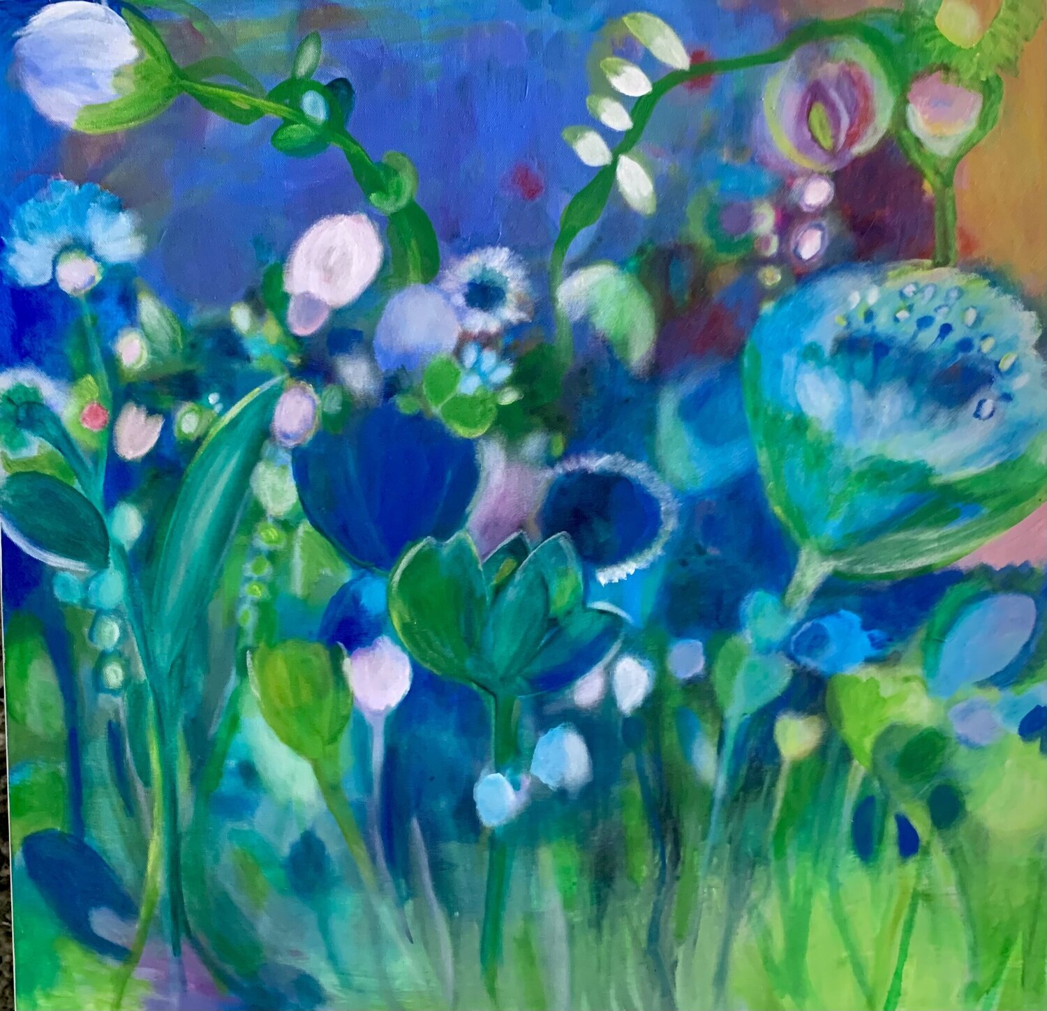 Blue flowers Anne Samson