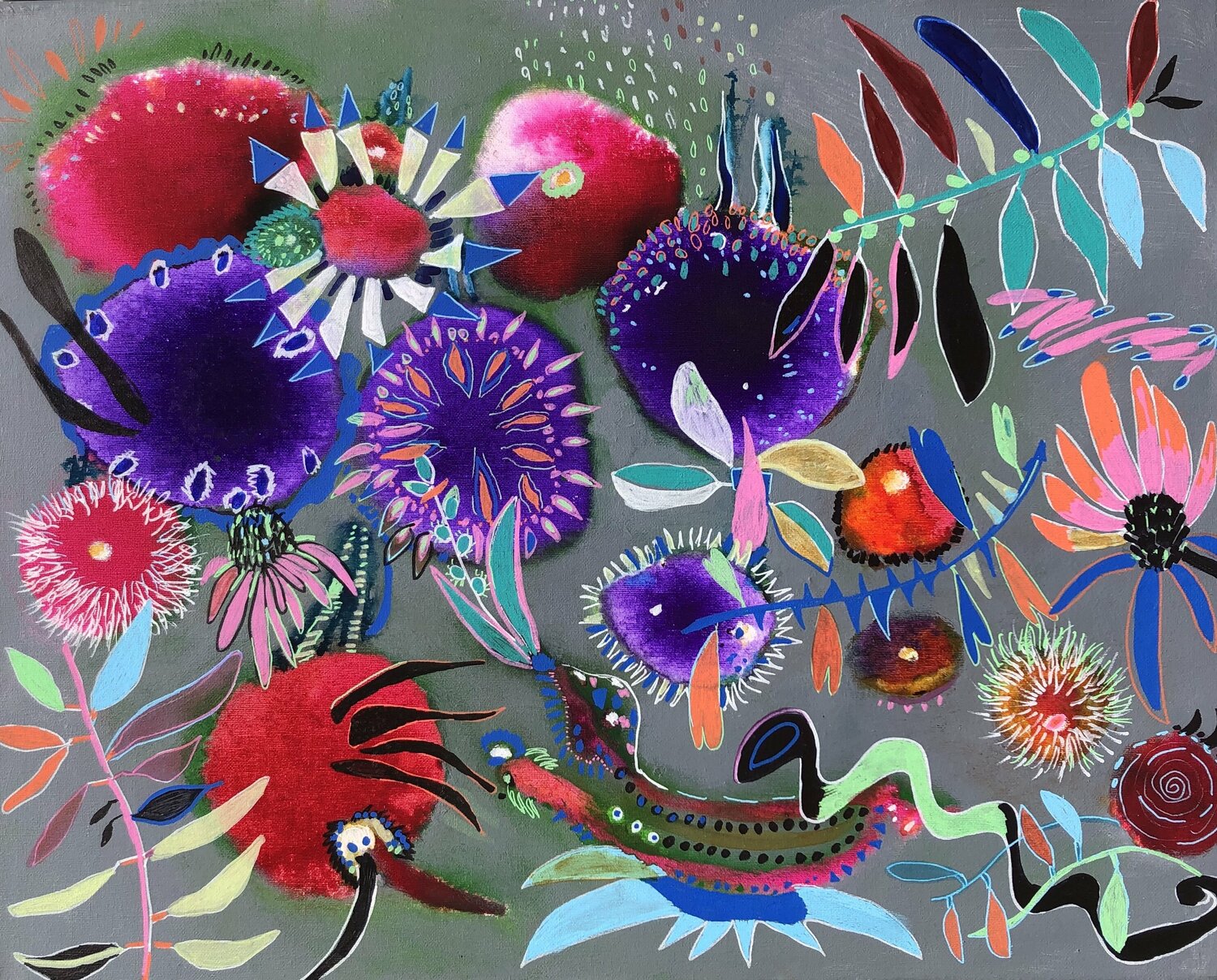 Abstract. Evening flowers. Anne Samson