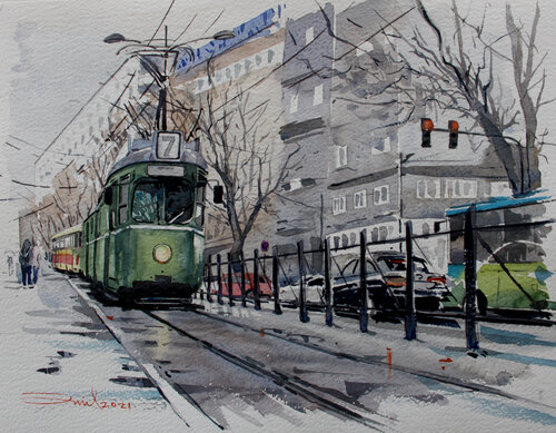 "Belgrado" by Oniel Rodríguez López, Work on Paper for Sale on Singulart