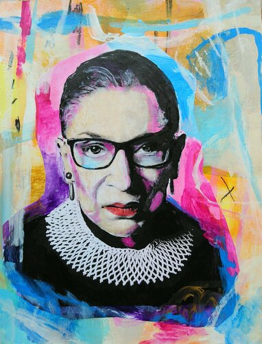 Ruth Bader Ginsburg by Marisol Evora, 종이 for Sale on Singulart