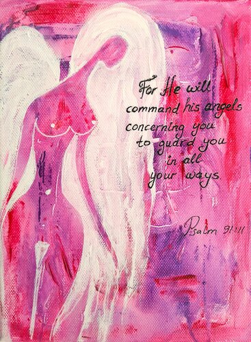 Psalm 91:11 di Marisol Evora, Pittura in vendita su Singulart