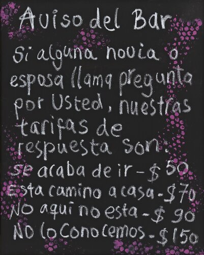 Aviso del Bar II de Marisol Evora, Pintura a la venta en Singulart