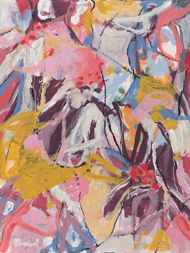 Rhapsody in bloom - Willem de Kooning style von Marisol Evora, Malerei kaufen auf Singulart