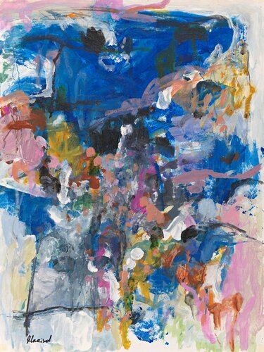 Blue Morning - Joan Mitchell style di Marisol Evora, Pittura in vendita su Singulart