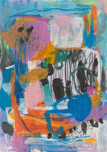 BLUE JAM van Marisol Evora, Schilderij te koop op Singulart