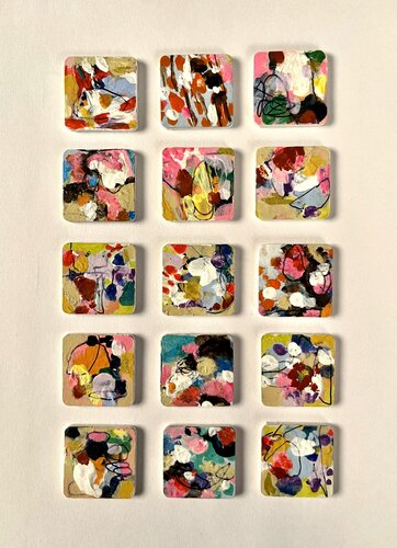 SECRET MESSAGES Miniature Art Collection by Marisol Evora, 회화 for Sale on Singulart