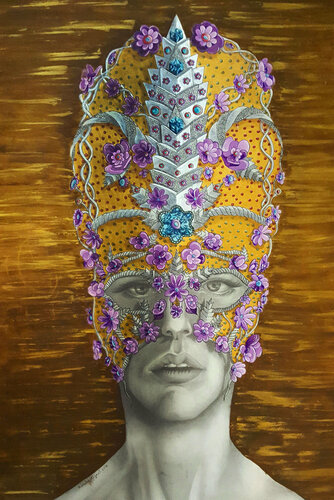 The queen van Randa Hijazi, Werk op papier te koop op Singulart