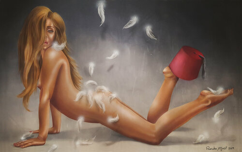 Domineering di Randa Hijazi, Pittura in vendita su Singulart