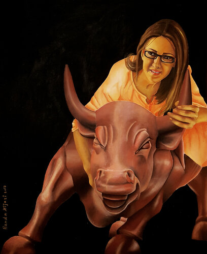 The European princess van Randa Hijazi, Schilderij te koop op Singulart