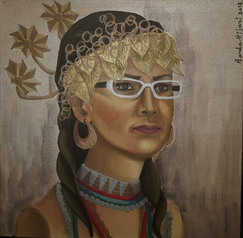 Enheduanna di Randa Hijazi, Pittura in vendita su Singulart