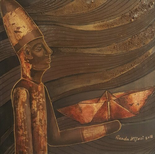 Phoenician ships von Randa Hijazi, Malerei kaufen auf Singulart