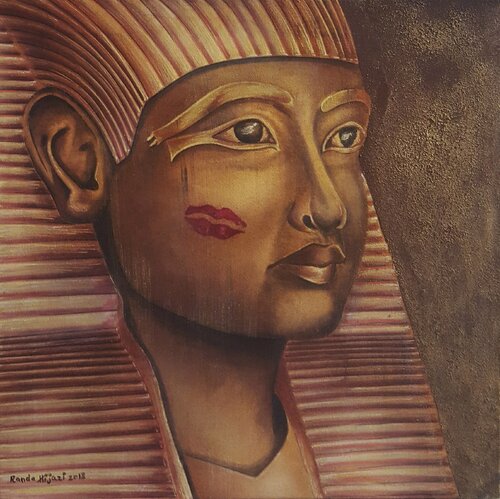 Pharaoh van Randa Hijazi, Schilderij te koop op Singulart