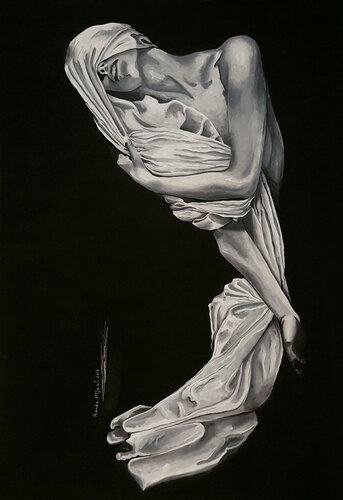 Get out of the dark de Randa Hijazi, Obra en papel a la venta en Singulart