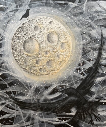 The dream moon by Randa Hijazi, Painting for Sale on Singulart
