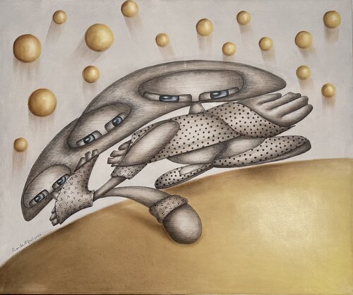 Sun threads van Randa Hijazi, Werk op papier te koop op Singulart