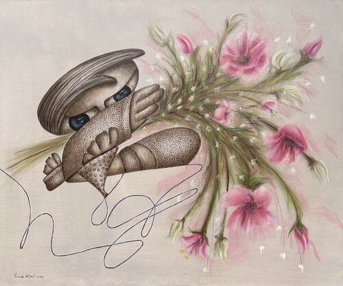 A moment of hope van Randa Hijazi, Werk op papier te koop op Singulart