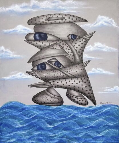 Love in 2024 di Randa Hijazi, Opera su carta in vendita su Singulart