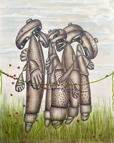 In the Brezze by Randa Hijazi, Work on Paper for Sale on Singulart