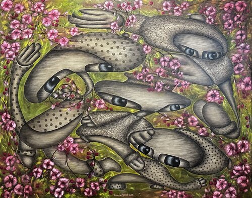 Reflections of the Hearts by Randa Hijazi, Work on Paper for Sale on Singulart