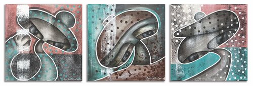 The Trilogy of_Passion of Life di Randa Hijazi, Pittura in vendita su Singulart