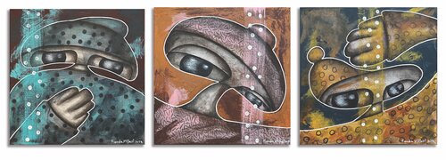 The Trilogy of_A Completed Story di Randa Hijazi, Pittura in vendita su Singulart