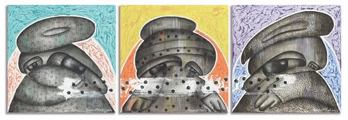 The Trilogy of_Weight of the experience von Randa Hijazi, Malerei kaufen auf Singulart