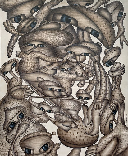 Anticipation van Randa Hijazi, Werk op papier te koop op Singulart