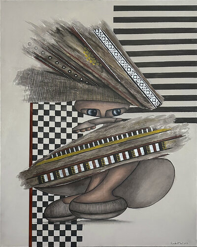 Damascene Philosophy van Randa Hijazi, Schilderij te koop op Singulart