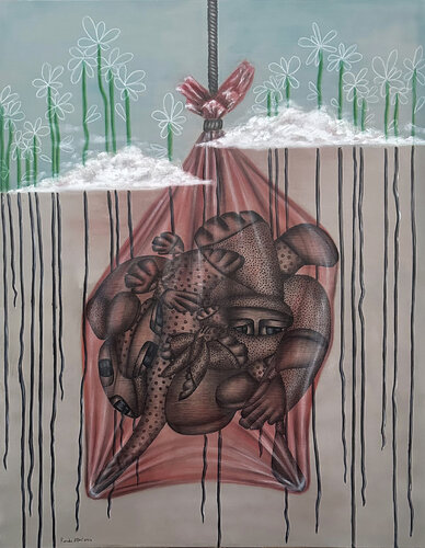 Souls on Fire van Randa Hijazi, Schilderij te koop op Singulart