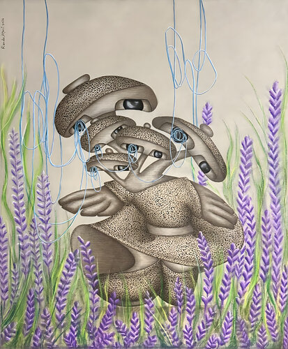 Petals of affection van Randa Hijazi, Schilderij te koop op Singulart