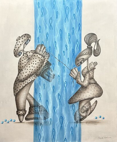 Love Across Oceans de Randa Hijazi, Pintura a la venta en Singulart