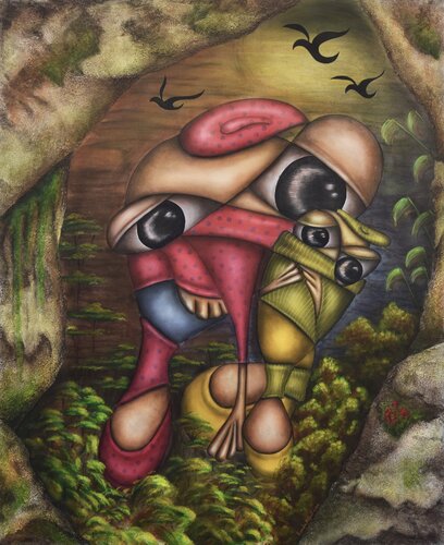 Companions on the Path von Randa Hijazi, Malerei kaufen auf Singulart