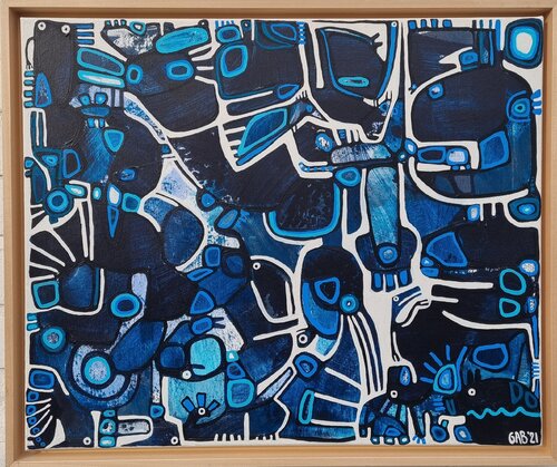 NACHT di Gabriele Bruns, Pittura in vendita su Singulart