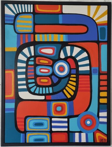 SYSTEM D van Gabriele Bruns, Schilderij te koop op Singulart