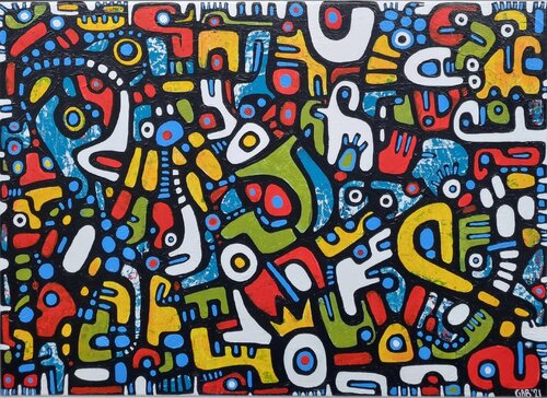 KING OF THE ROAD van Gabriele Bruns, Schilderij te koop op Singulart