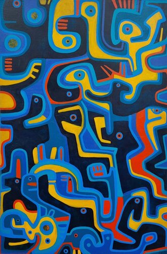 MIKADO van Gabriele Bruns, Schilderij te koop op Singulart