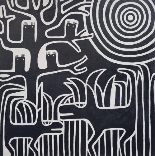 WALD 4 von Gabriele Bruns, Malerei kaufen auf Singulart