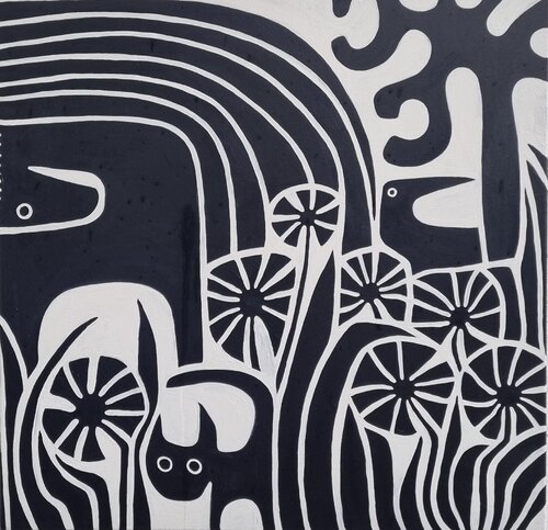 WALD 13 von Gabriele Bruns, Malerei kaufen auf Singulart