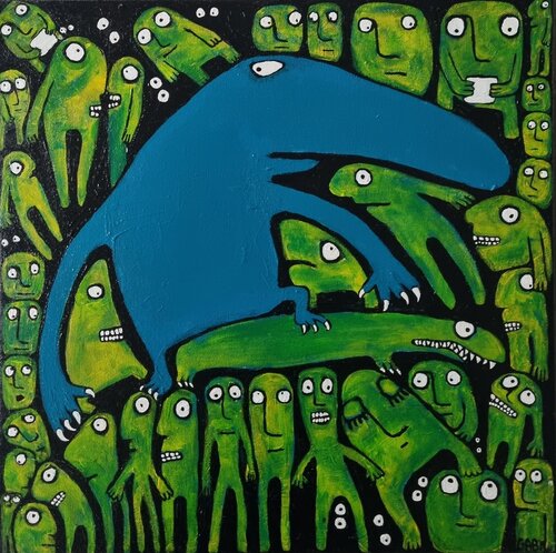 UNTER UNS von Gabriele Bruns, Malerei kaufen auf Singulart