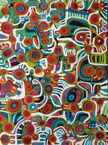 XO von Gabriele Bruns, Malerei kaufen auf Singulart