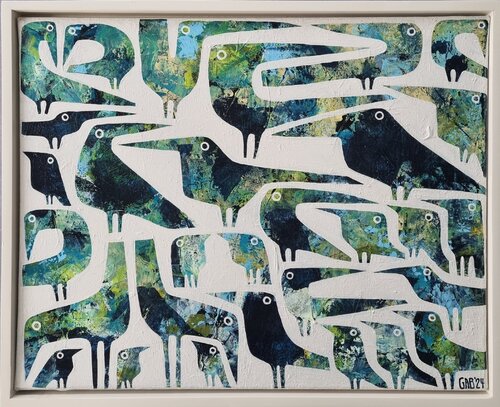 RAINBIRDS von Gabriele Bruns, Malerei kaufen auf Singulart