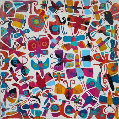 PAPILLONS 2 di Gabriele Bruns, Pittura in vendita su Singulart