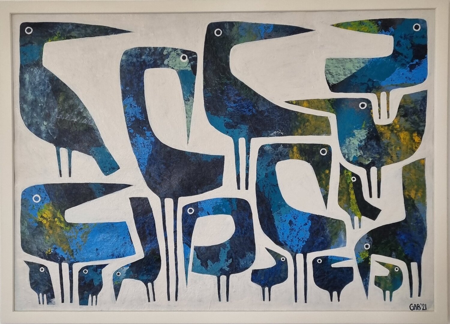 16 BLUE BIRDS Gabriele Bruns
