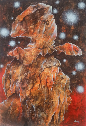 The hero of the fairy tale (45x65cm, Acrylic/canvas, ready to hang) de Aram Movsisyan, Pintura a la venta en Singulart