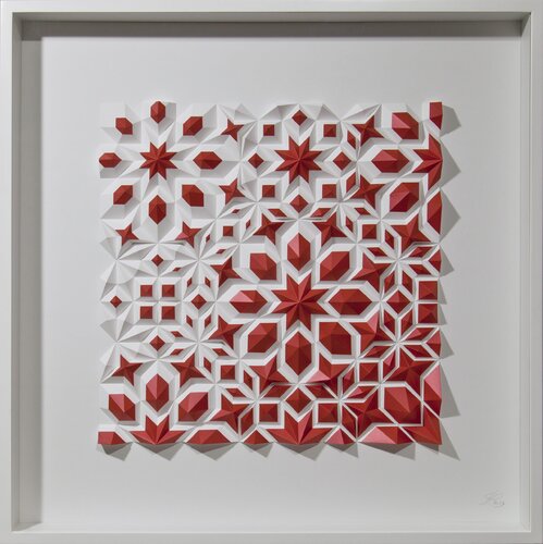 Crimson Prelude (#134 Polyphoria series) by Letov & Barski Art Lab, Work on Paper for Sale on Singulart