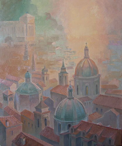 Passeggiata del Pincio van Elena Prokhorova, Schilderij te koop op Singulart
