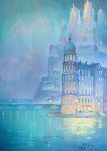 Serenity. Ritorno in città. di Elena Prokhorova, Pittura in vendita su Singulart