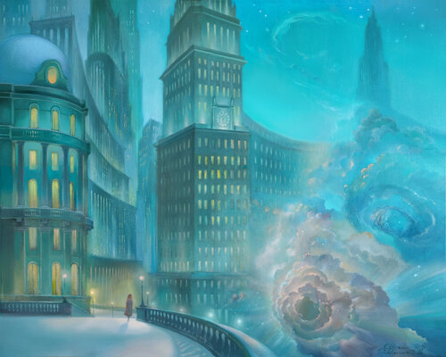 Strano sogno d'inverno di Elena Prokhorova, Pittura in vendita su Singulart