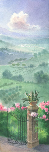 Cancello del giardino de Elena Prokhorova, Pintura a la venta en Singulart